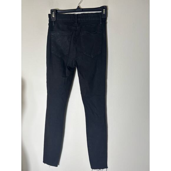 Joes Jeans Black Skinny Fit Frayed Hem Sz 24 - Picture 2 of 2
